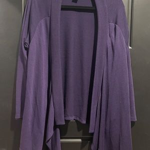 Purple cardigan